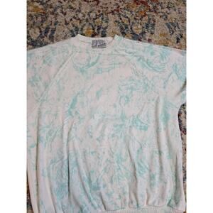 Vintage 80's Style Up California Short Sleeve Sweatshirt Tie Dye Acid Wash M/L